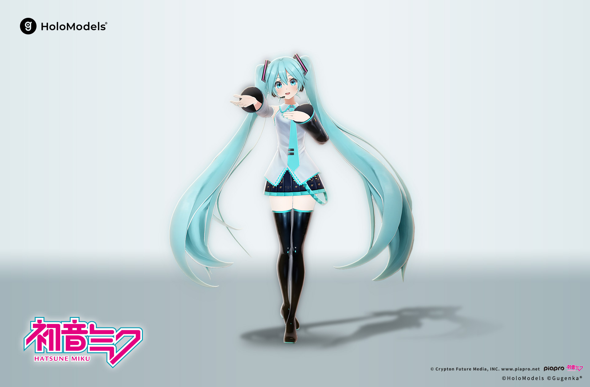 初音ミク- V2モデル」のデジタルフィギュアが登場！ | XMarket(エックスマーケット) | 世界最大級のXR（AR／VR）グッズストア