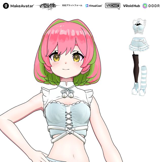 [希少品]DARRDY 初音ミクコラボ地雷系ジャージセット 9612-887-