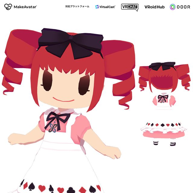 Alice of Hearts ♡ Virtual Tea Party Costume (ChibiKetai)