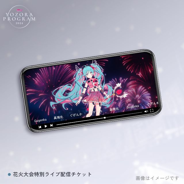 「初音ミク 夜空プログラム 2024 花火大会特別ライブ配信チケット」 5,000円 プラン_1