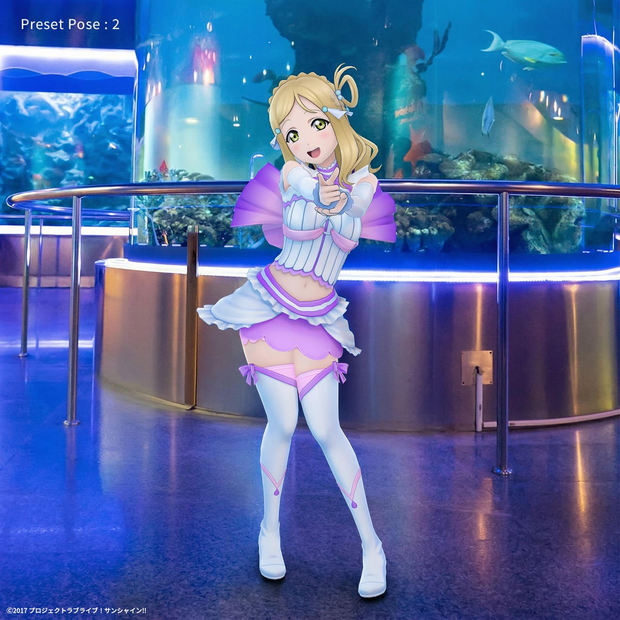 コスプレ ラブライブ サンシャイン 恋になりたいAQUARIUM 小原鞠莉 XL 小原 鞠莉 （「恋になりたいAQUARIUM」衣装） ホロモデル本体 『ラブ