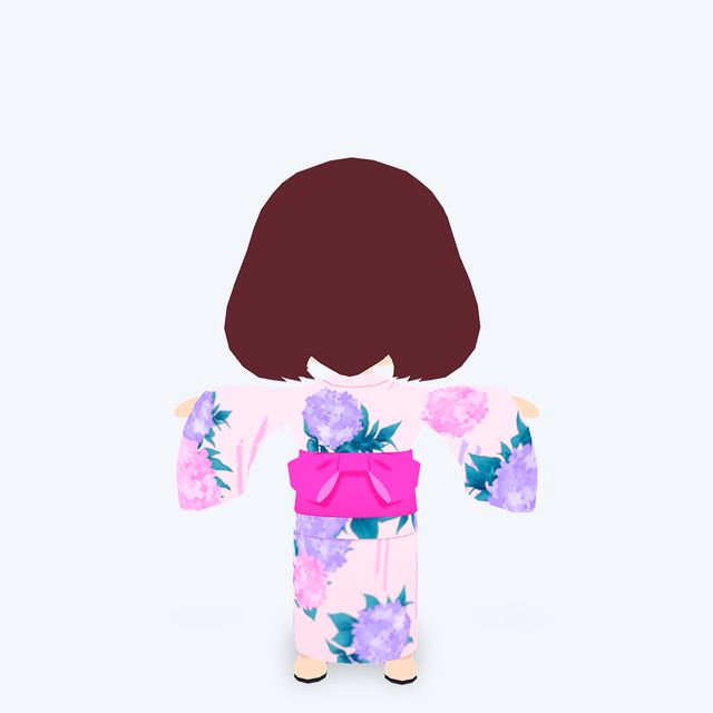 Yukata Costume Pink ver. (Chibiketai)_3