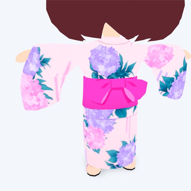 Yukata Costume Pink ver. (Chibiketai)_5