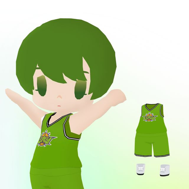 レバンガ北海道 ユニフォーム グリーン 衣装（ちび化体）