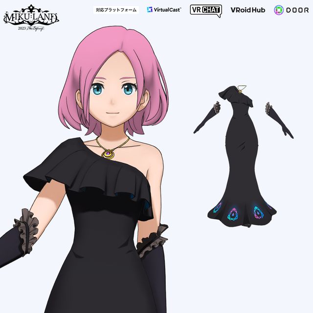 Megurine Luka -MIKU LAND Diva Dress Costume (Ketai)_0