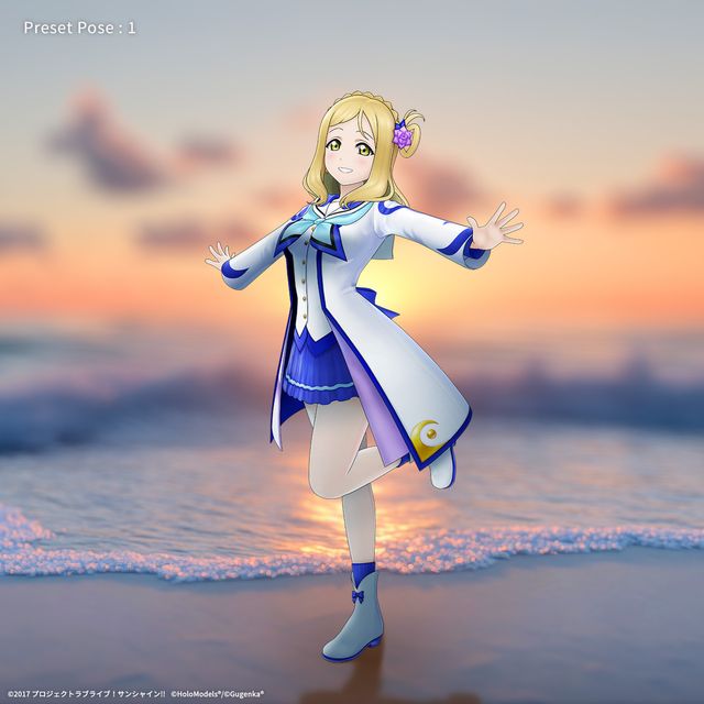 Mirai Ticket 小原鞠莉　フィギュア 小原 鞠莉 （「未来の僕らは知ってるよ」衣装）ホロモデル本体
