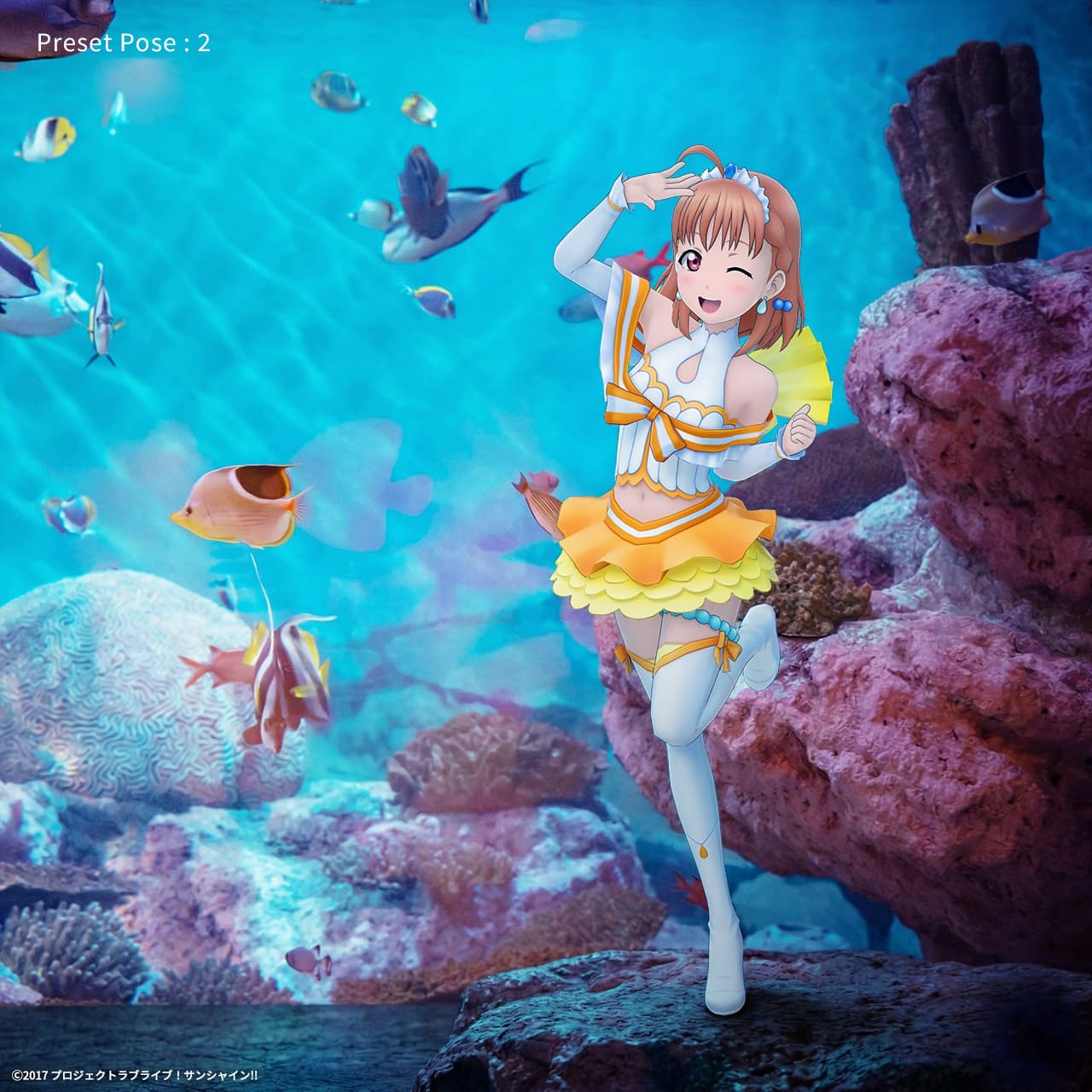 高海 千歌 （「恋になりたいAQUARIUM」衣装） ホロモデル本体 『ラブ