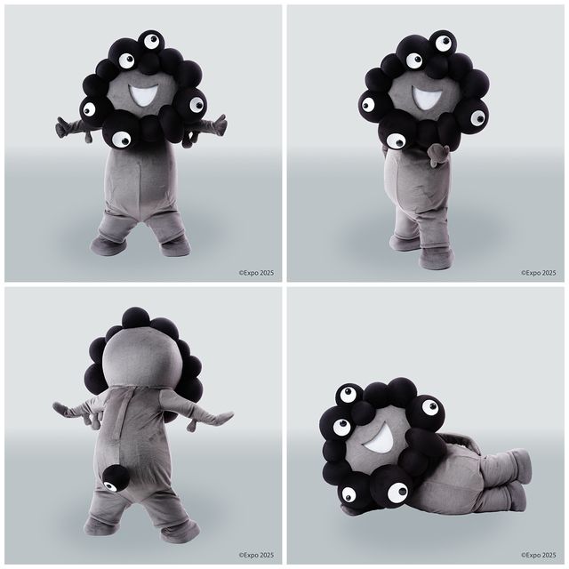 EXPO2025 ミャクミャク 召喚 No.1 黒ミャクミャクポーズ！(黒