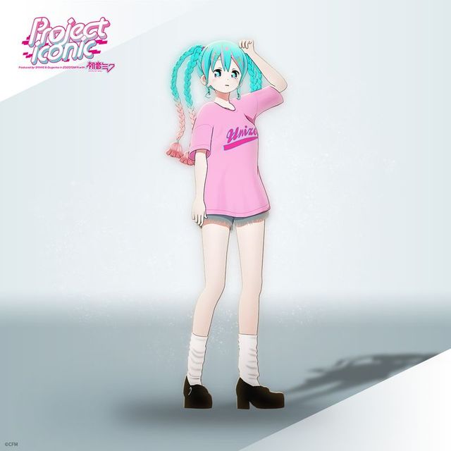 初音ミク - 初音ミク V4X Ani-Art 第3弾 BIGシルエットTシャツ