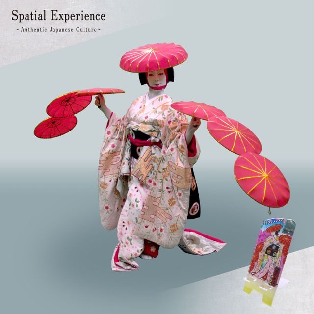 ARアクリルスマホスタンド(日本舞踊)_1