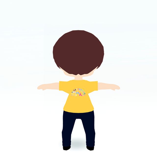 "TEPPEN" Logo T-shirt Costume Yellow ver. (ChibiKetai)_3