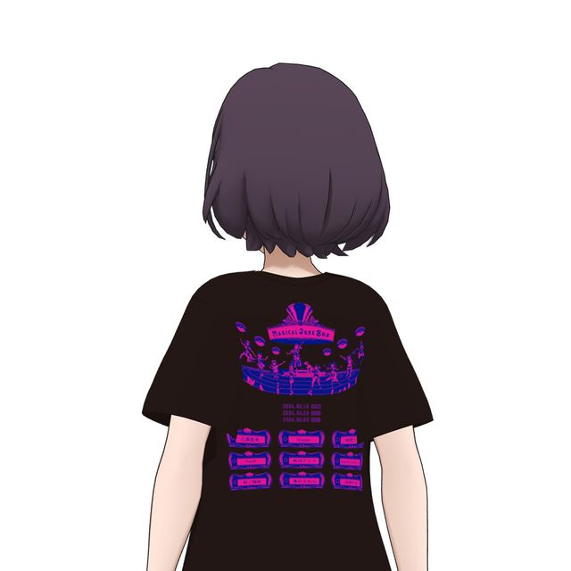 MAGICAL JUKE BOX Live T-shirt - Black ver（Ketai）_3