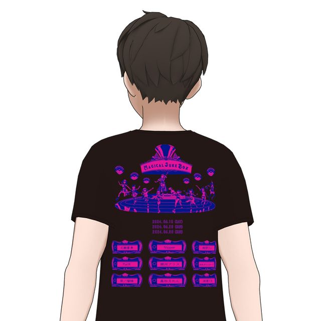 MAGICAL JUKE BOX Live T-shirt - Black ver（Ketai）_4