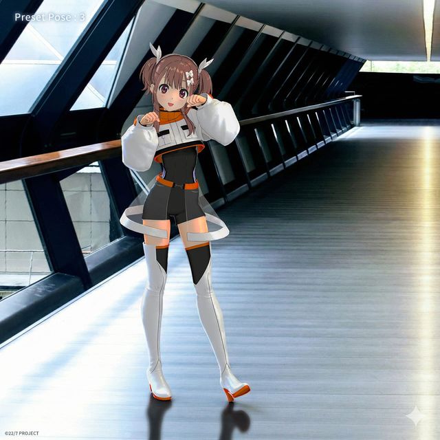 瀬良穂乃花 (Star Travelers衣装) ホロモデル本体 『22/7』 | X