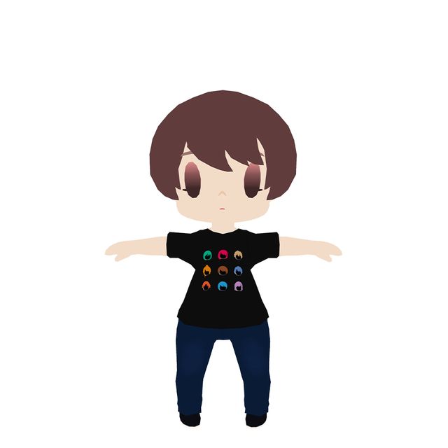 [Gugenka Original] ChibiKetai Hair T-Shirt Size: S_1