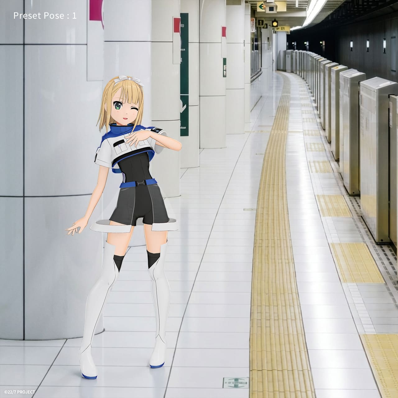 斎藤ニコル (Star Travelers衣装) ホロモデル本体 『22/7』 | X