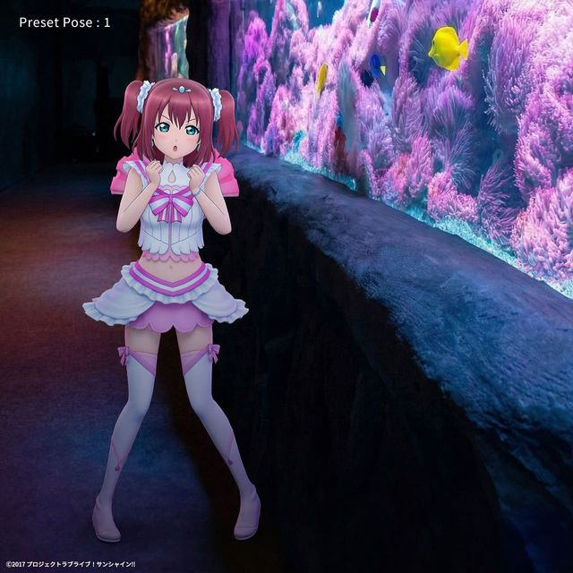 “恋になりたいAQUARIUM”黒澤 ルビィ RRR 黒澤 ルビィ （「恋になりたいAQUARIUM」衣装） ホロモデル本体 『ラブ