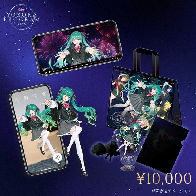 「初音ミク 夜空プログラム 2025 音楽大花火特別配信チケット」 10,000円 プラン