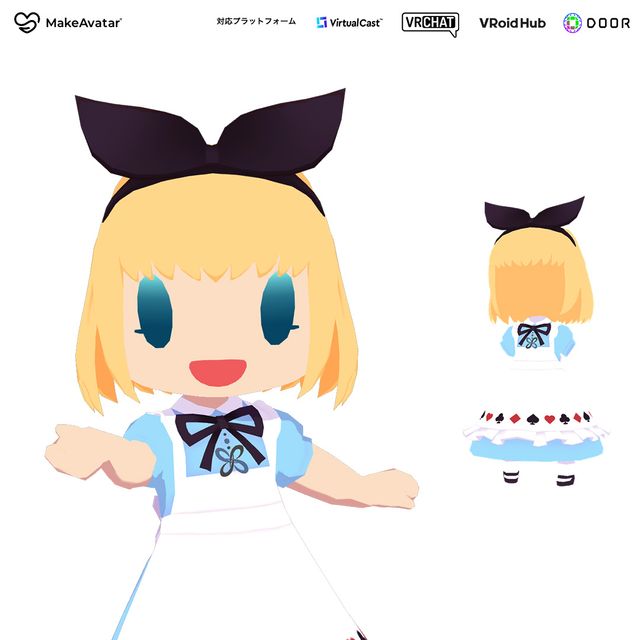 Alice of Wonder ♡ Virtual Tea Party Costume (ChibiKetai)