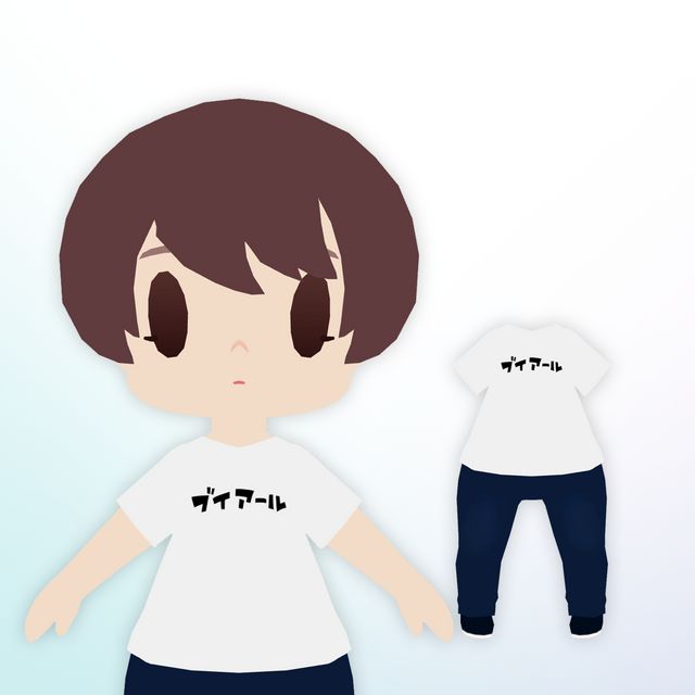 TOKYO GAME SHOW VR 2021-Visitor Benefit T-Shirt(Chibiketai)