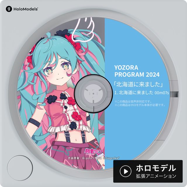 初音ミク- 夜空プログラム 2024 荻pote ver.「北海道に来ました」 ホロモデル拡張アニメーション