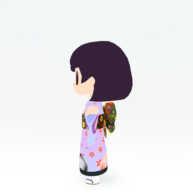 MaruinoAnime×The Tokugawa Art Museum Kimono Costume purple ver.(Chibiketai)_2